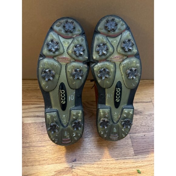 Ecco Mens Authentic Croc Print Leather Golf Shoes Size 9 - Picture 8 of 10